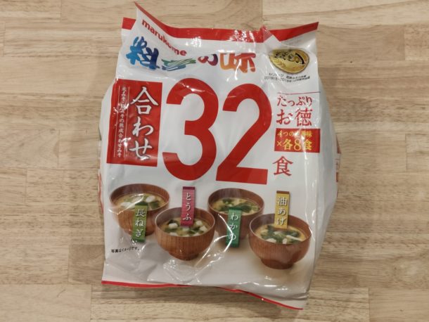 マルコメ たっぷりお徳料亭の味 即席味噌汁 32食×3袋